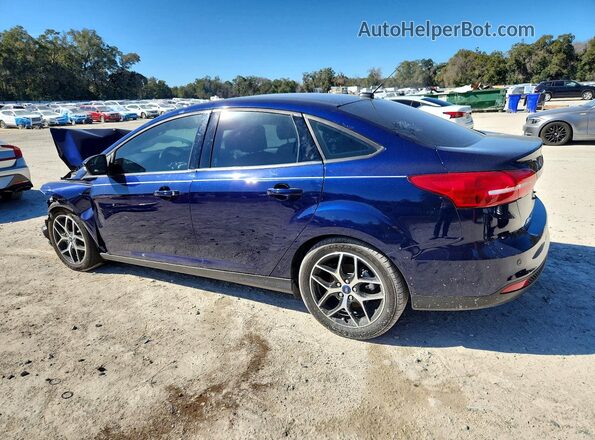 1FADP3H28HL322972 2017 FORD FOCUS Blue Trasero izquierdo