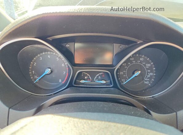 1FADP3H28HL322972 2017 FORD FOCUS Blue Vista del cuadro de instrumentos