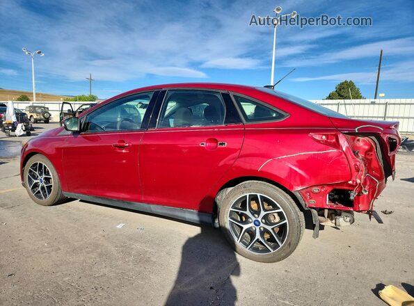 1FADP3H28HL346432 2017 FORD FOCUS Red Rear left