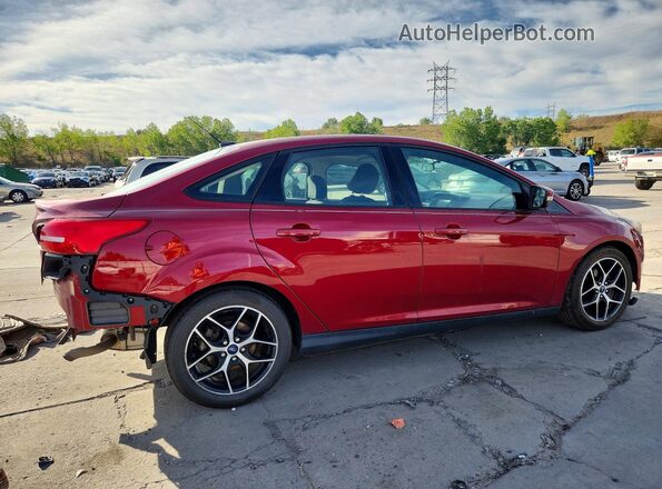 1FADP3H28HL346432 2017 FORD FOCUS Red Rear right