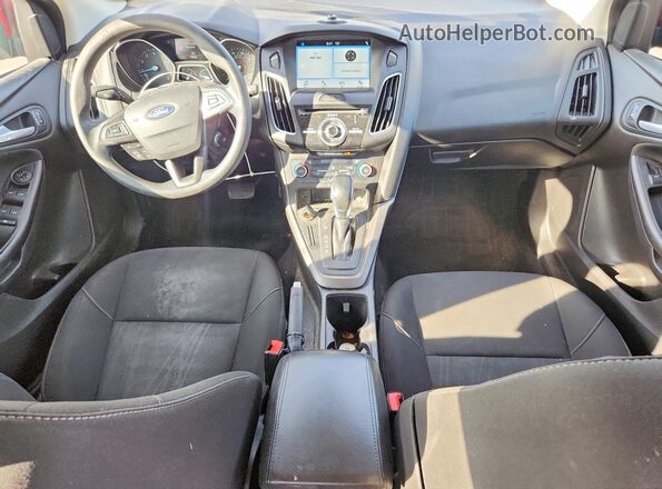 1FADP3H28HL346432 2017 FORD FOCUS Red Dashboard view