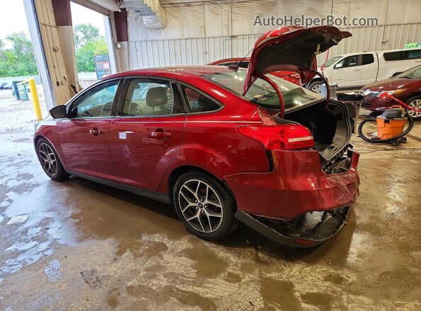 1FADP3H29HL221052 2017 FORD FOCUS Red Trasero izquierdo