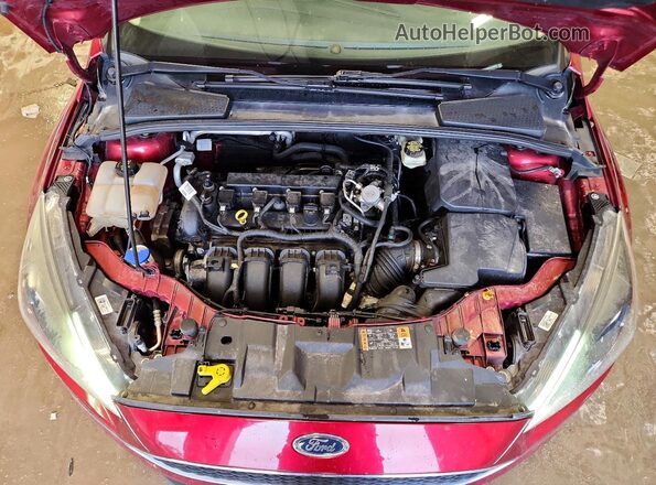 1FADP3H29HL221052 2017 FORD FOCUS Red Vista interior trasera