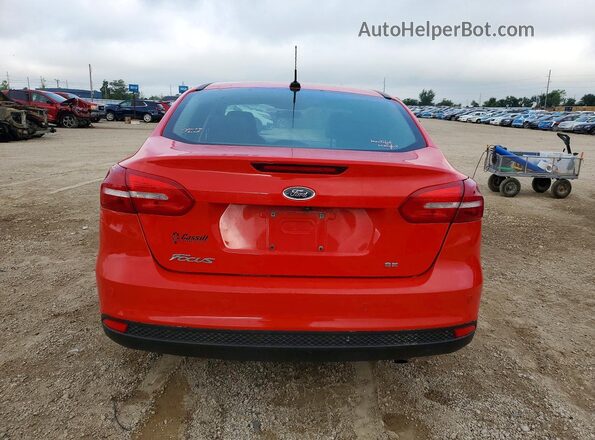 1FADP3H29HL248400 2017 FORD FOCUS Red Rear view