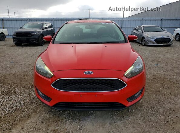 1FADP3H29HL248400 2017 FORD FOCUS Red Front view