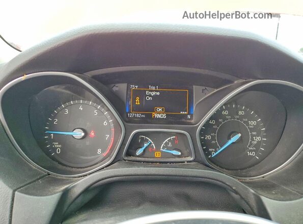 1FADP3H29HL248400 2017 FORD FOCUS Red Instrument cluster view