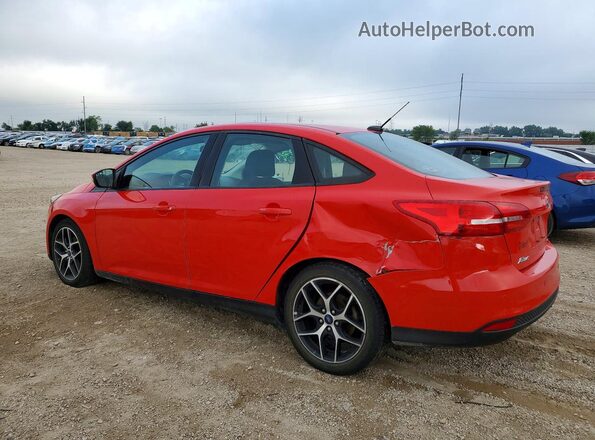 1FADP3H29HL248400 2017 FORD FOCUS Red Rear left