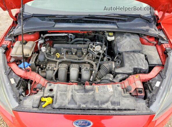 1FADP3H29HL248400 2017 FORD FOCUS Red Rear interior view