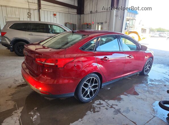 1FADP3H29HL302391 2017 FORD FOCUS Maroon Trasero derecho