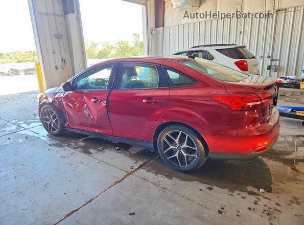 1FADP3H29HL302391 2017 FORD FOCUS Maroon Trasero izquierdo