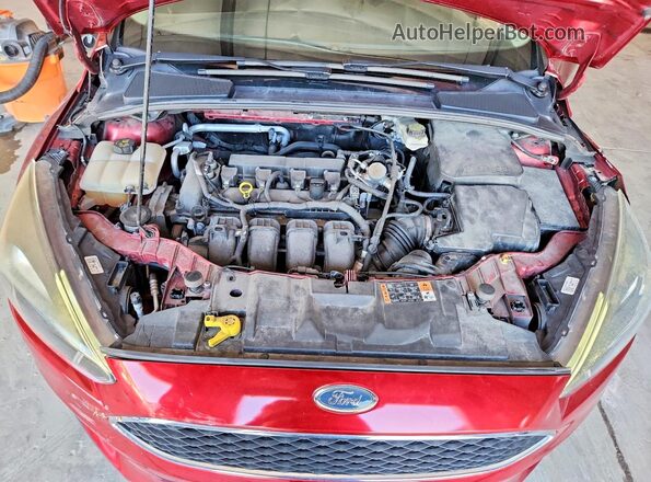 1FADP3H29HL302391 2017 FORD FOCUS Maroon Vista interior trasera