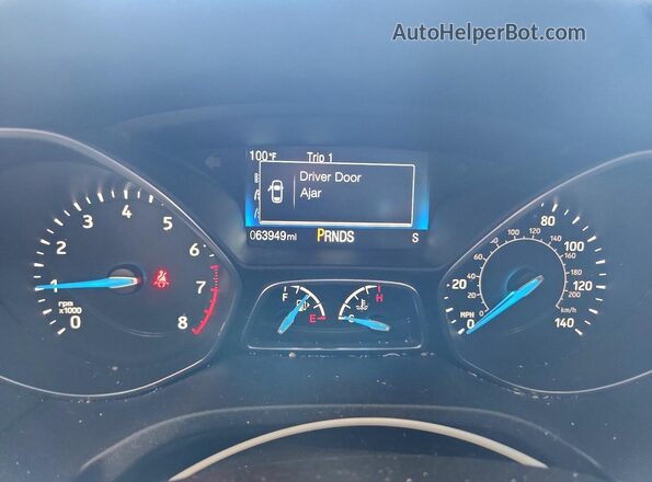 1FADP3H29HL302391 2017 FORD FOCUS Maroon Vista del cuadro de instrumentos
