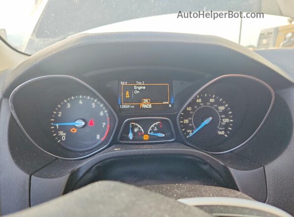 1FADP3H29HL332829 2017 FORD FOCUS Silver Вид щитка приладів