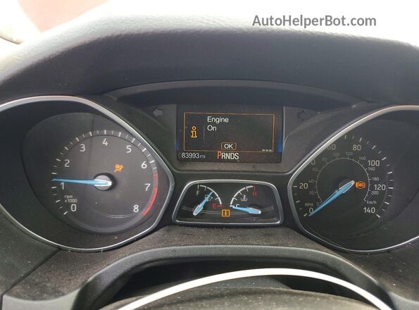 1FADP3H29JL303367 2018 FORD FOCUS Оранжевый Вид щитка приборов