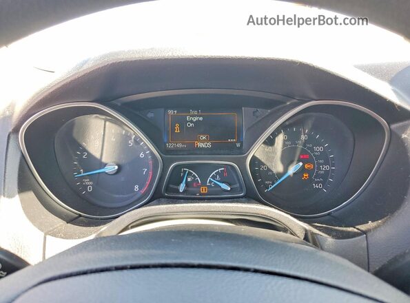 1FADP3H2XJL291407 2018 FORD FOCUS Red ხელსაწყოთა პანელის ხედი