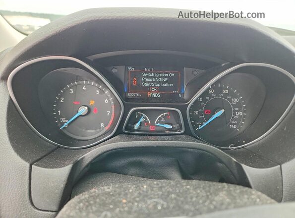 1FADP3J20JL269250 2018 FORD FOCUS White Widok zestawu wskaźników