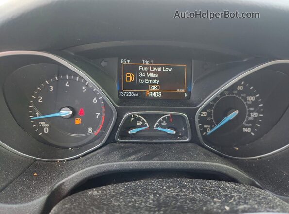 1FADP3J21HL321902 2017 FORD FOCUS Желто-коричневый Вид щитка приборов