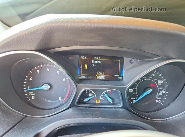 1FADP3J22JL260095 2018 FORD FOCUS Blue Սարքավորումների վահանակի տեսք