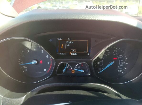 1FADP3J23HL326681 2017 FORD FOCUS Burgundy Vista del cuadro de instrumentos
