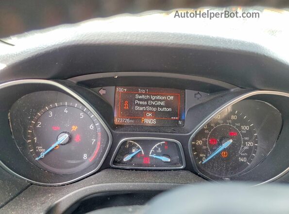1FADP3J24JL233013 2018 FORD FOCUS Gray Instrument cluster view