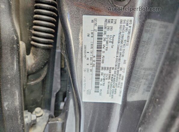 1FADP3J24JL233013 2018 FORD FOCUS Gray VIN sticker view