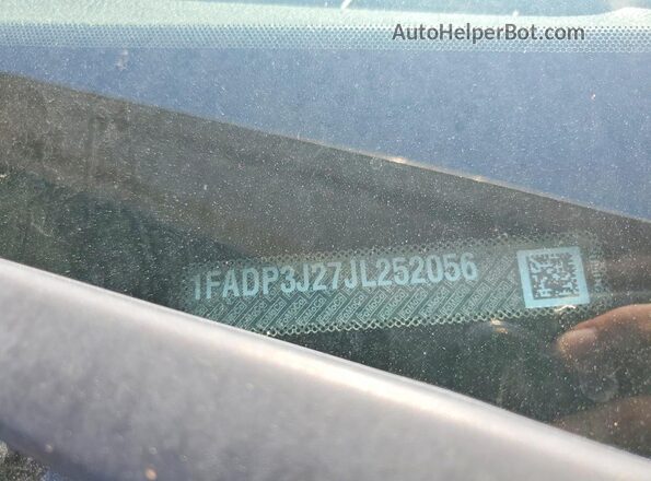 1FADP3J27JL252056 2018 FORD FOCUS Gold VIN კოდის სტიკერის ხედი