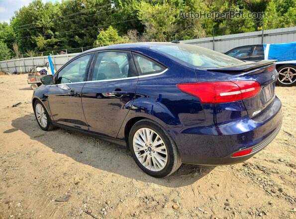 1FADP3J29HL258225 2017 FORD FOCUS Blue Trasero izquierdo