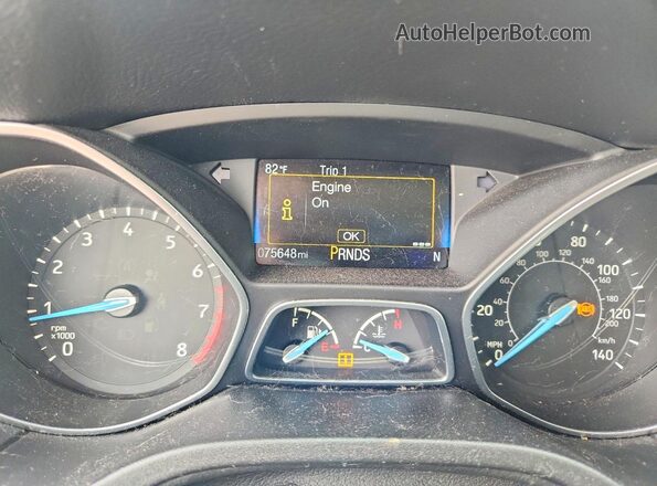 1FADP3J29HL258225 2017 FORD FOCUS Blue Vista del cuadro de instrumentos