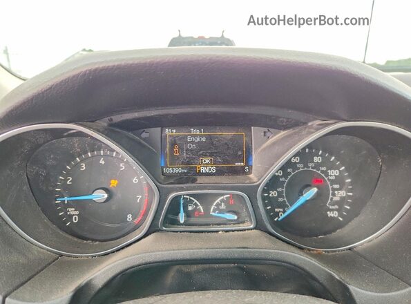 1FADP3J29HL272657 2017 FORD FOCUS White Widok zestawu wskaźników