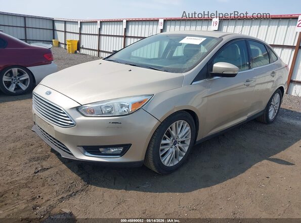1FADP3J29HL288292 2017 FORD FOCUS Champagne წინა მარცხენა ხედი სამი მეოთხედიდან