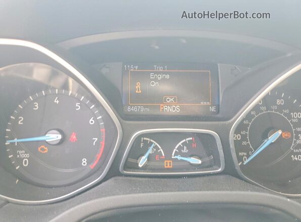 1FADP3J2XHL268357 2017 FORD FOCUS Silver ხელსაწყოთა პანელის ხედი