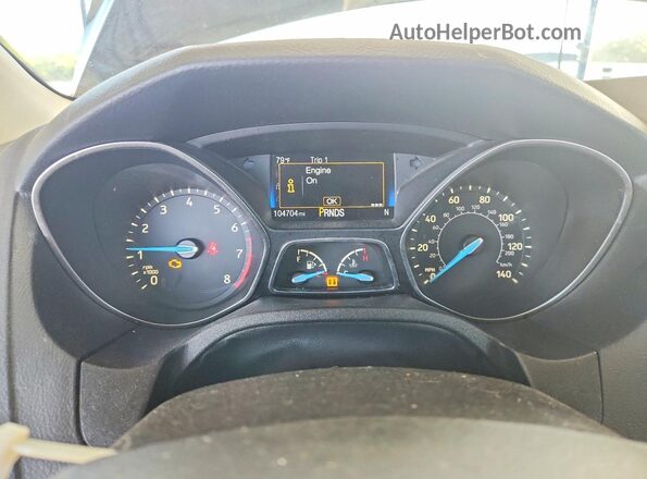 1FADP3K20GL299517 2016 FORD FOCUS Blue Widok zestawu wskaźników