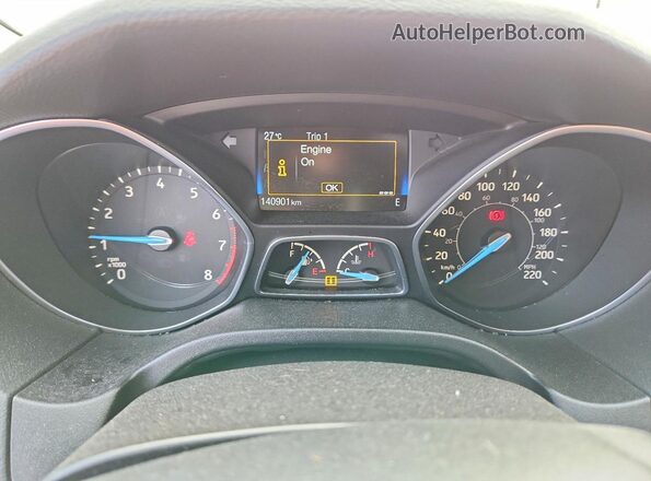 1FADP3K20GL353768 2016 FORD FOCUS Silver Вид щитка приладів