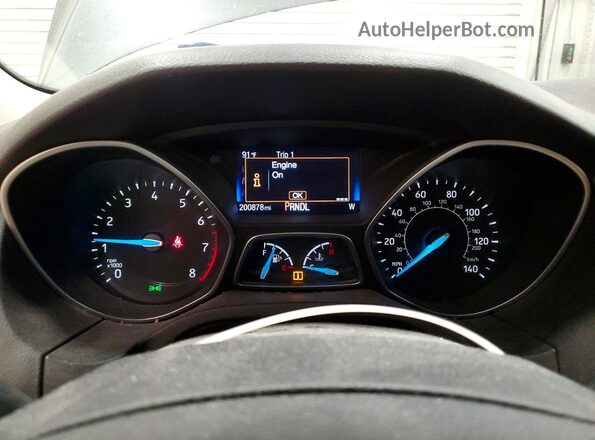 1FADP3K20GL363426 2016 FORD FOCUS Gray ხელსაწყოთა პანელის ხედი