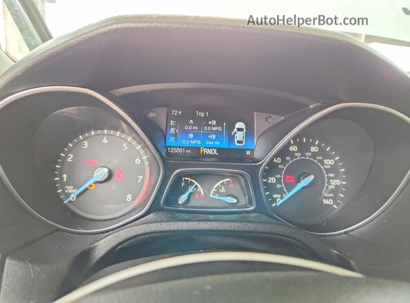 1FADP3K20HL246544 2017 FORD FOCUS White Vista del cuadro de instrumentos