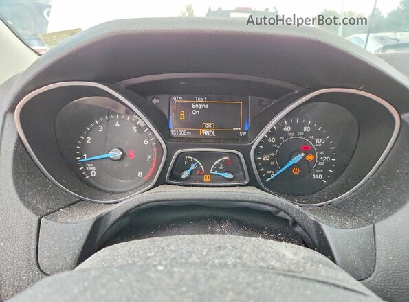 1FADP3K20HL249394 2017 FORD FOCUS White ხელსაწყოთა პანელის ხედი