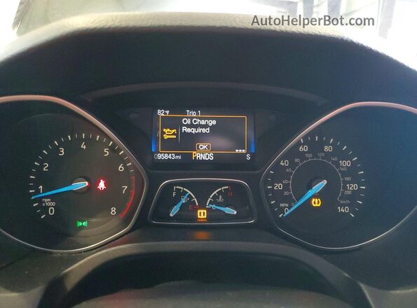 1FADP3K21GL385662 2016 FORD FOCUS Charcoal Вид щитка приладів