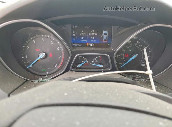 1FADP3K21JL229600 2018 FORD FOCUS White Սարքավորումների վահանակի տեսք