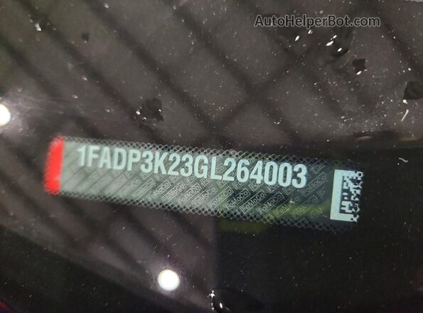 1FADP3K23GL264003 2016 FORD FOCUS Red Вид підкапотного простору
