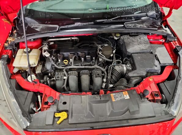 1FADP3K23GL264003 2016 FORD FOCUS Red Вид задньої частини салону