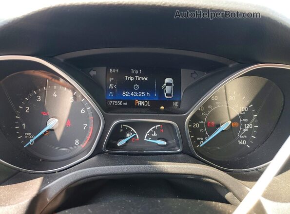 1FADP3K24GL242494 2016 FORD FOCUS Черный Вид щитка приборов