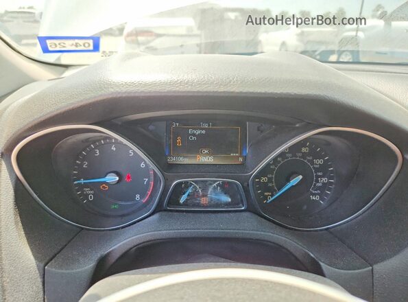1FADP3K24GL259697 2016 FORD FOCUS Серебряный Вид щитка приборов