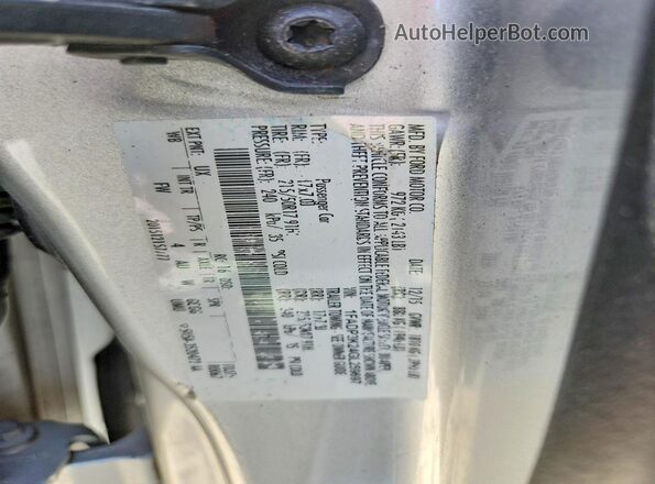 1FADP3K24GL259697 2016 FORD FOCUS Серебряный Вид наклейки с VIN-кодом