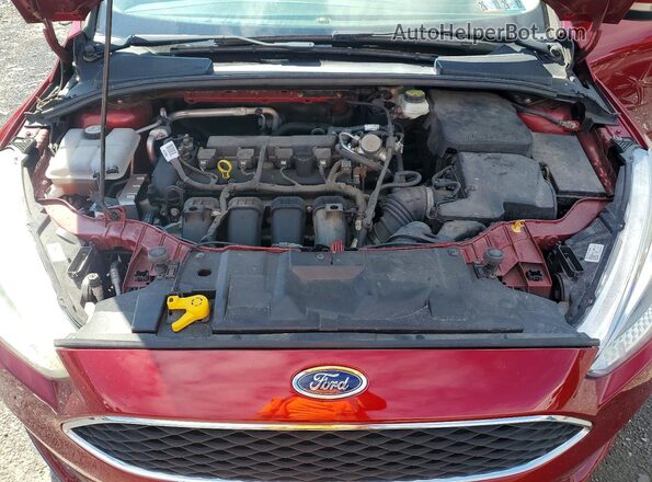 1FADP3K24HL240925 2017 FORD FOCUS Red Rear interior view