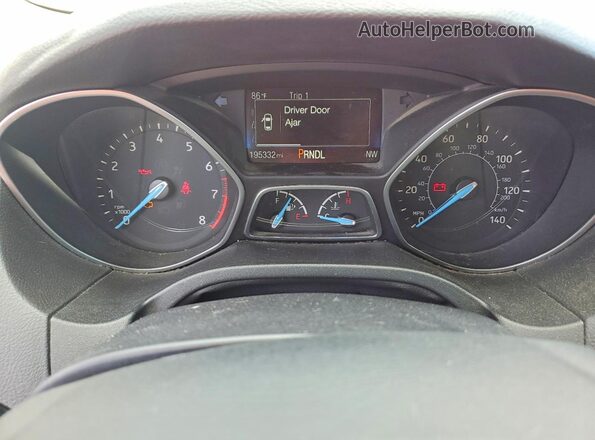 1FADP3K24HL240925 2017 FORD FOCUS Red Instrument cluster view