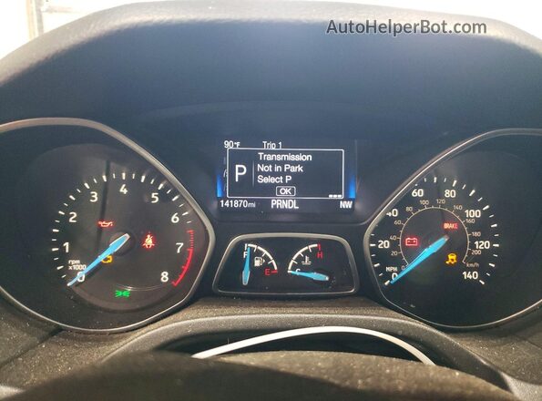1FADP3K25GL285077 2016 FORD FOCUS Gray Vista del cuadro de instrumentos