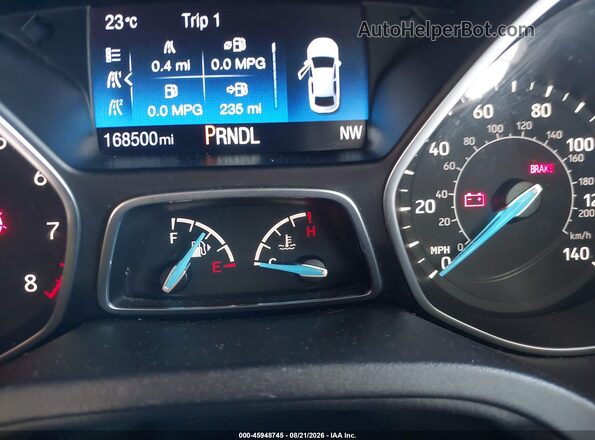 1FADP3K25HL206718 2017 FORD FOCUS Gray უკანა სავარძლების ხედი