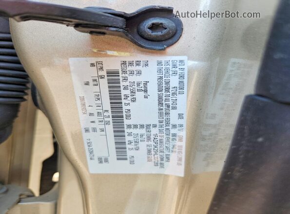 1FADP3K25HL337289 2017 FORD FOCUS Gold VIN կոդի պիտակի տեսք