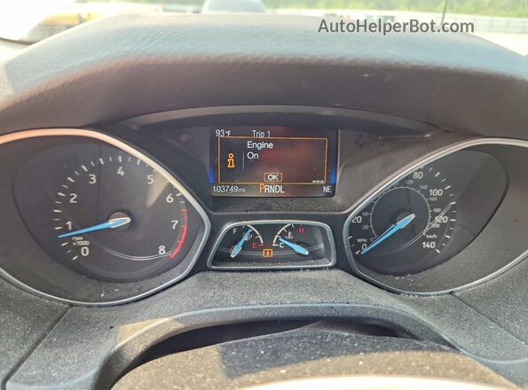 1FADP3K25HL337289 2017 FORD FOCUS Gold Սարքավորումների վահանակի տեսք