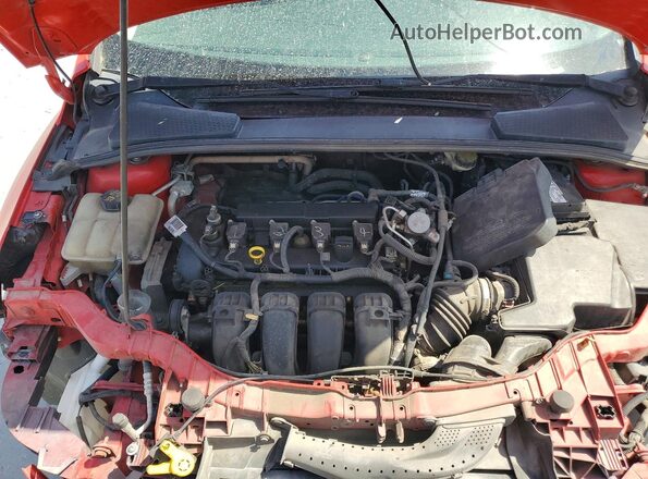 1FADP3K26GL338515 2016 FORD FOCUS Red Widok wnętrza z tyłu